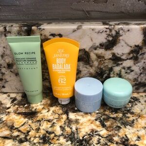 Glow Recipe, Sol de Janeiro, Laneige & Tatcha Small Bundle Skincare Travel Size
